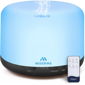 1000ml Essential Oil Diffuser with Remote & Timer (Black)