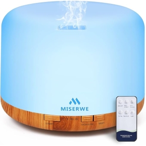 1000ml Essential Oil Diffuser with Remote & Timer (Wood)