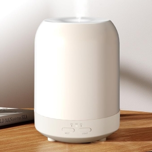 Essential Oil Diffuser 250ML – Quiet Aromatherapy Humidifier with LED & Auto-Off (White)