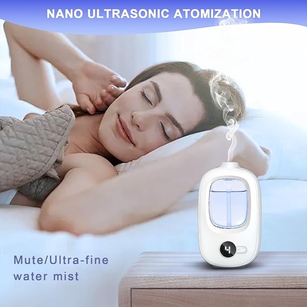 Bluebell Aroma Oils Refill, Wall Diffuser – Rechargeable Essential Oil Humidifier with 4 Mist Modes - Image 6