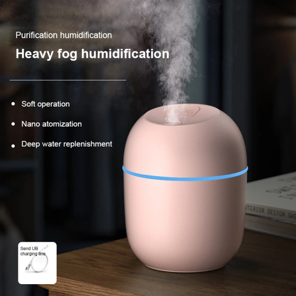 Portable Mini Ultrasonic Humidifier USB Essential Oil Fogger Diffuser Indoor Mute Fogger Mist Maker Home Fragrance Accessories - Image 5