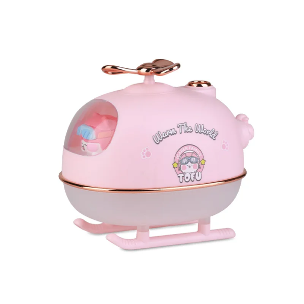 USB Mini Helicopter Air Humidifier Aroma Diffuser with Warm Light For Office Home Room Fragrance Ultrasonic Mist Maker Fogger - Image 5